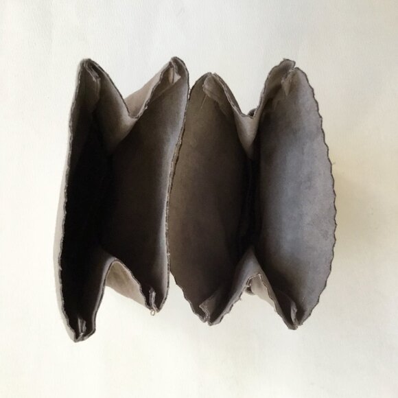 Alexis Bittar Gray Jewelry Gift Dust Bag Pouch with Elastic Set of 2 - Picture 4 of 4